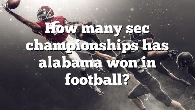 How many sec championships has alabama won in football?