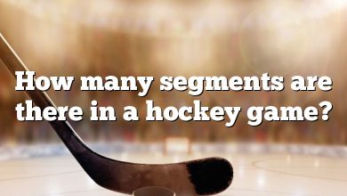 How many segments are there in a hockey game?