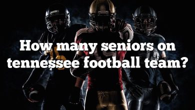 How many seniors on tennessee football team?