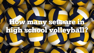 How many sets are in high school volleyball?