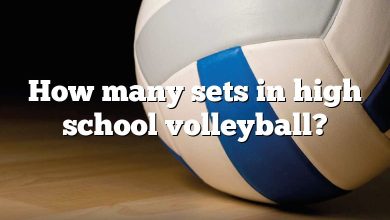 How many sets in high school volleyball?