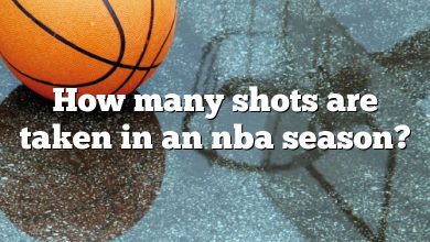 How many shots are taken in an nba season?
