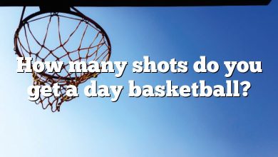 How many shots do you get a day basketball?