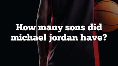 How many sons did michael jordan have?