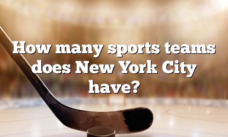 How many sports teams does New York City have?