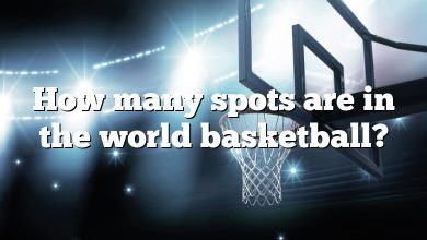 How many spots are in the world basketball?