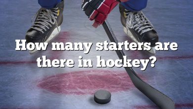 How many starters are there in hockey?