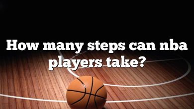 How many steps can nba players take?