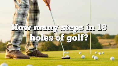 How many steps in 18 holes of golf?