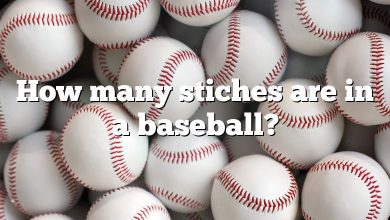 How many stiches are in a baseball?