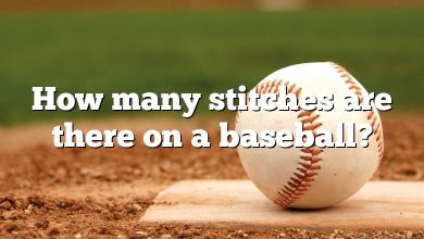How many stitches are there on a baseball?