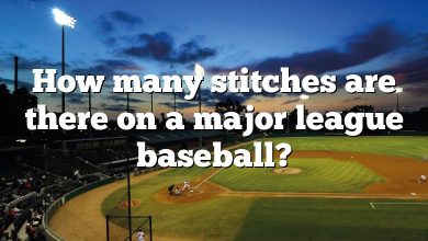 How many stitches are there on a major league baseball?