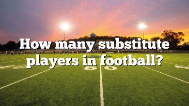 How many substitute players in football?