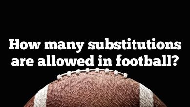 How many substitutions are allowed in football?