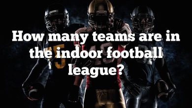 How many teams are in the indoor football league?