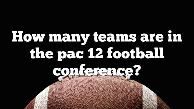 How many teams are in the pac 12 football conference?