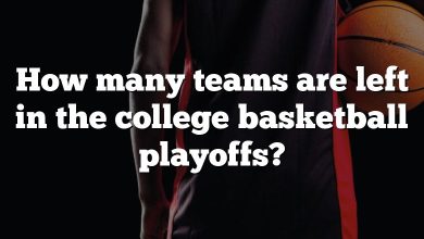 How many teams are left in the college basketball playoffs?