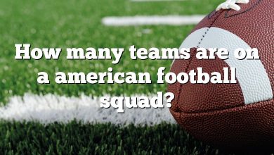 How many teams are on a american football squad?