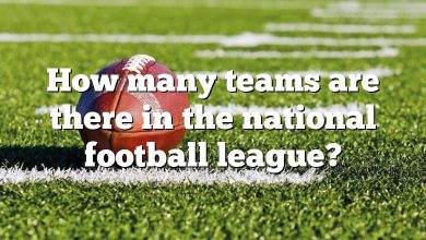 How many teams are there in the national football league?