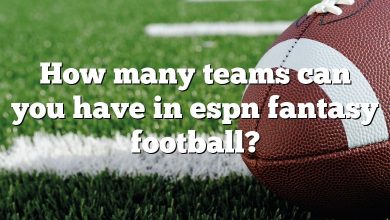 How many teams can you have in espn fantasy football?