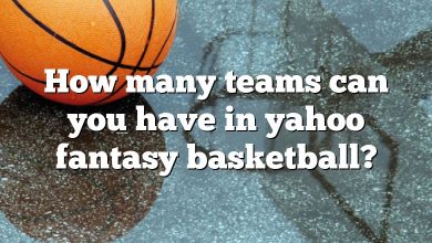 How many teams can you have in yahoo fantasy basketball?