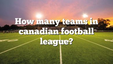 How many teams in canadian football league?