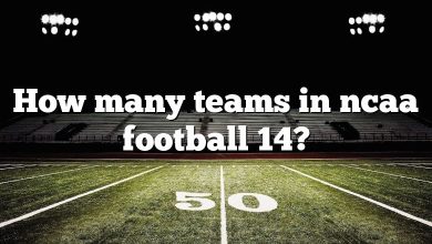 How many teams in ncaa football 14?