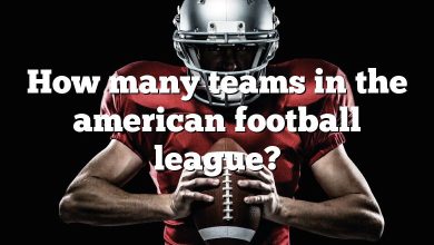 How many teams in the american football league?