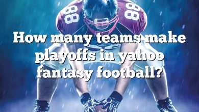 How many teams make playoffs in yahoo fantasy football?