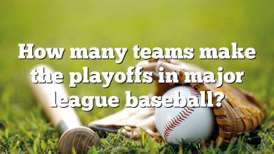 How many teams make the playoffs in major league baseball?