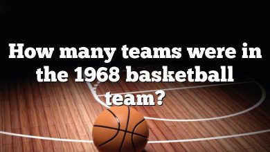 How many teams were in the 1968 basketball team?