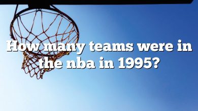 How many teams were in the nba in 1995?