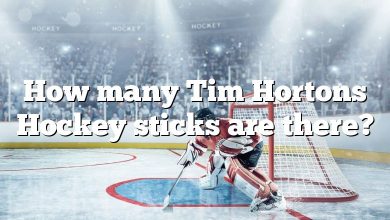 How many Tim Hortons Hockey sticks are there?