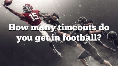 How many timeouts do you get in football?