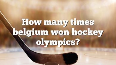 How many times belgium won hockey olympics?