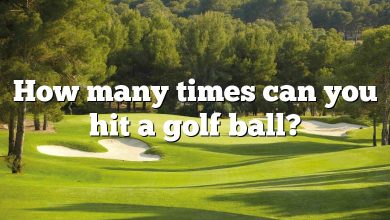 How many times can you hit a golf ball?