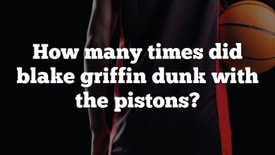 How many times did blake griffin dunk with the pistons?