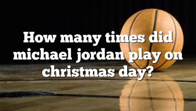 How many times did michael jordan play on christmas day?