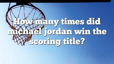 How many times did michael jordan win the scoring title?