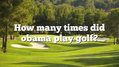 How many times did obama play golf?