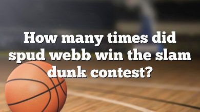 How many times did spud webb win the slam dunk contest?