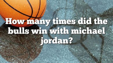 How many times did the bulls win with michael jordan?
