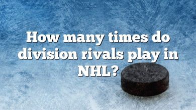 How many times do division rivals play in NHL?