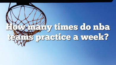 How many times do nba teams practice a week?