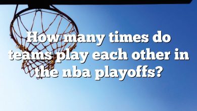 How many times do teams play each other in the nba playoffs?