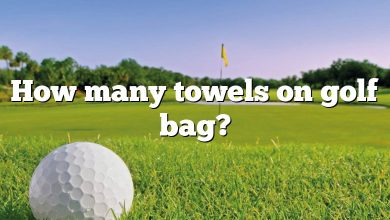 How many towels on golf bag?