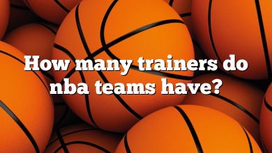 How many trainers do nba teams have?