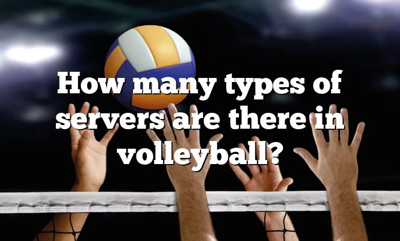 How many types of servers are there in volleyball?