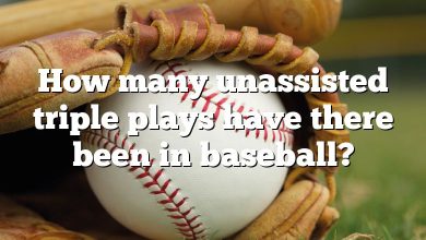 How many unassisted triple plays have there been in baseball?