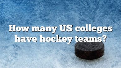How many US colleges have hockey teams?